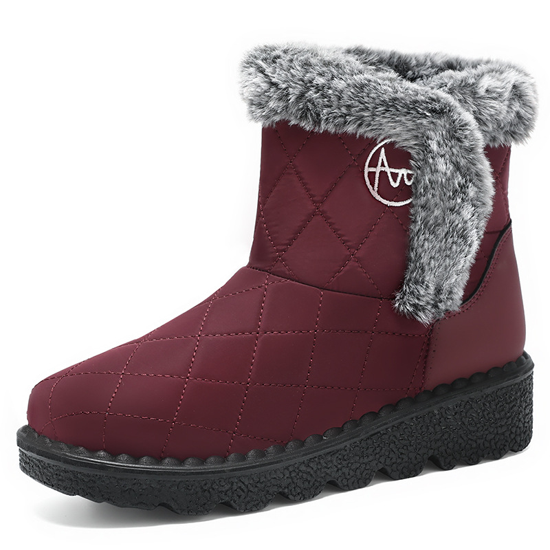 Women's shoes and boots, winter cross-border trade cotton shoes, fleece and thickened snow boots, cold-proof and warm cotton boots, high-top long boots Item Picture