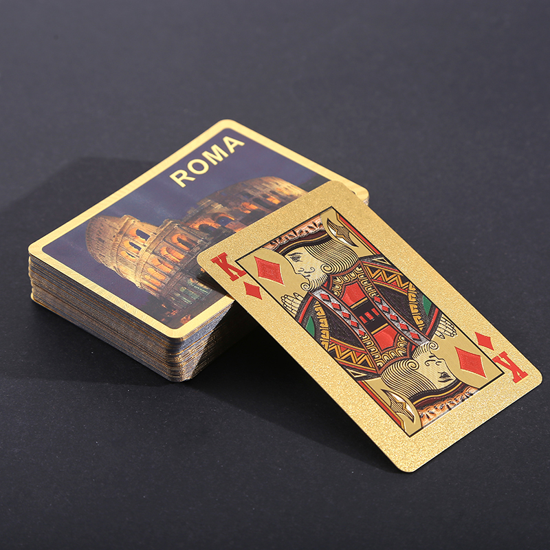 塑料扑克PET定做旅游纪念品SOUVENIR客户图案订做定制促销礼品详情11