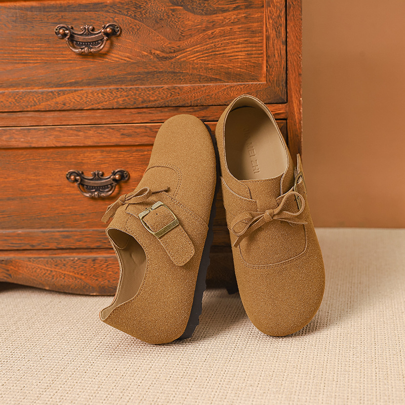 Retro Burken shoes for women's outerwear in the 2024 autumn new style, a lazy person's one-step flat and anti-slip single shoe that is a popular and versatile choice Application Scenario