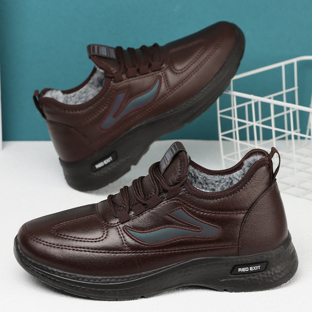 Men's shoes, winter cross-border large-sized cotton shoes, fleece and thickened cotton boots, cold-proof and warm leather boots, polyurethane snow boots Application Scenario