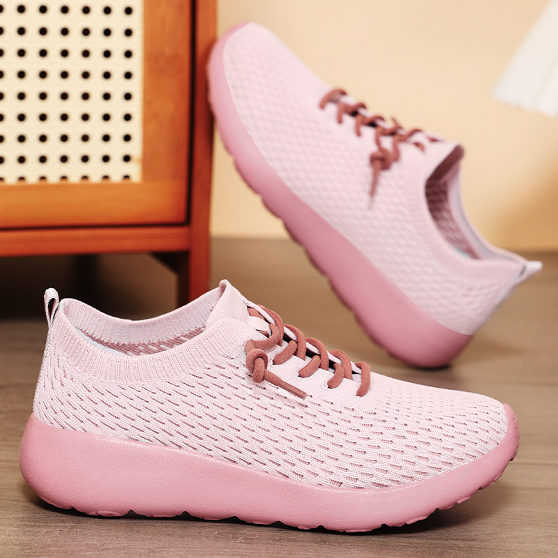 Women's shoes, versatile casual shoes, unisex couple sports shoes, soft-soled, not tiring to the feet, woven single shoes, running shoes Specification drawing