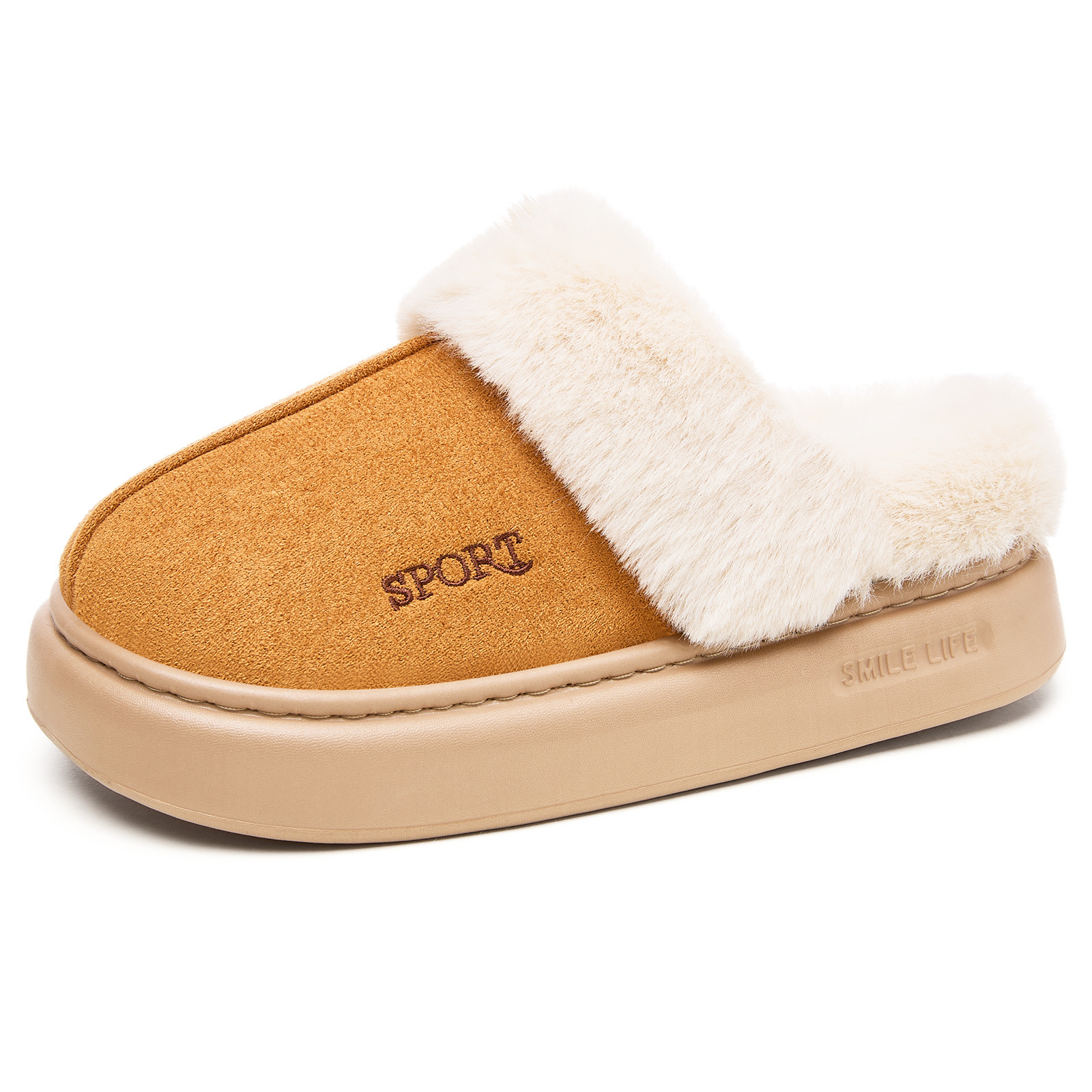 New fleece and thickened women's cotton shoes, fashionable and versatile short boots, oversized cross-border women's cotton boots Item Picture