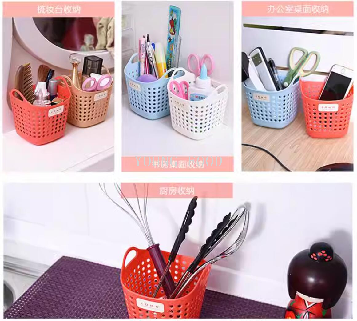 包邮！日本进口商品塑料制品创意百货INOMATA方形迷你收纳篮 白色详情18