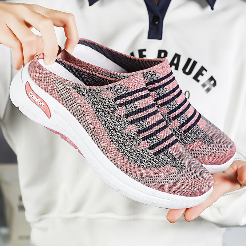 We offer cross-border temu single casual women's shoes for the 2025 spring new style of women's fei-woven flip-flops worn outside full figure