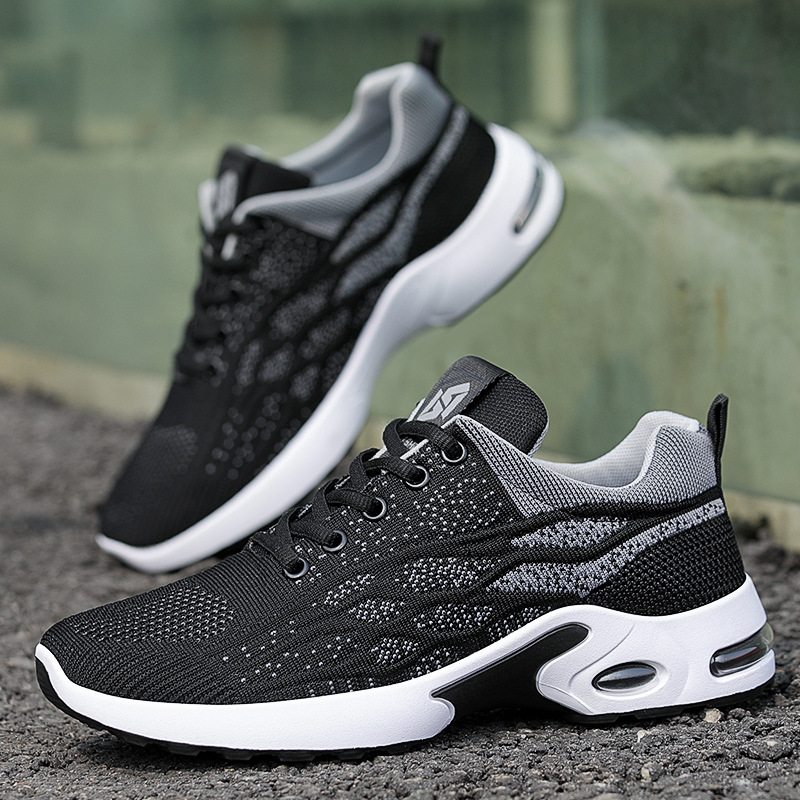 Spring new casual sports shoes for men, factory soft-soled student air-cushioned shoes, Feizhi sports shoes for men Specification drawing