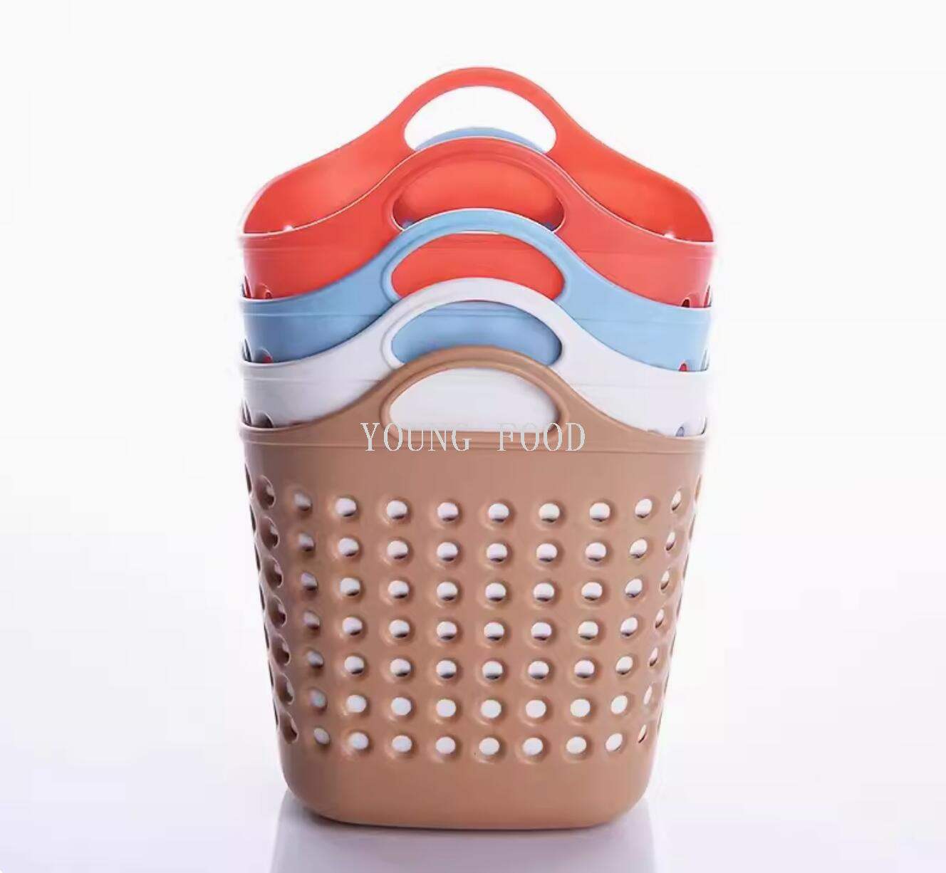 包邮！日本进口商品塑料制品创意百货INOMATA方形迷你收纳篮 白色详情3