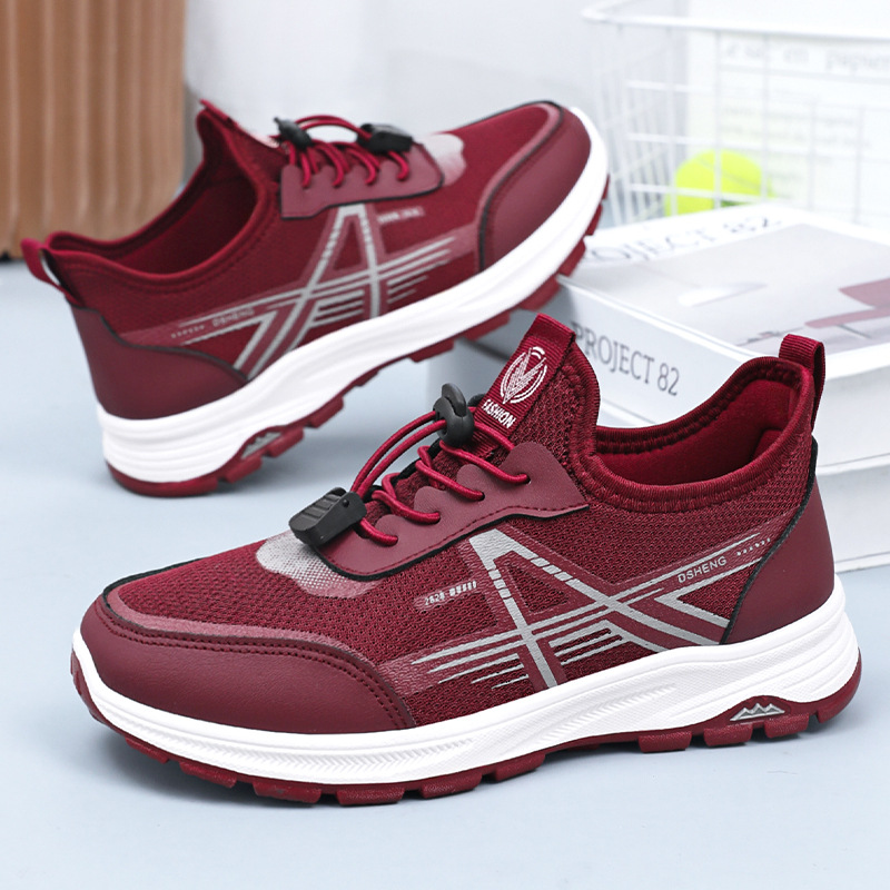Women's shoes, walking shoes, summer women's breathable mesh shoes, soft-soled sports shoes, comfortable and not tiring feet, shoes for middle-aged and elderly mothers details Picture
