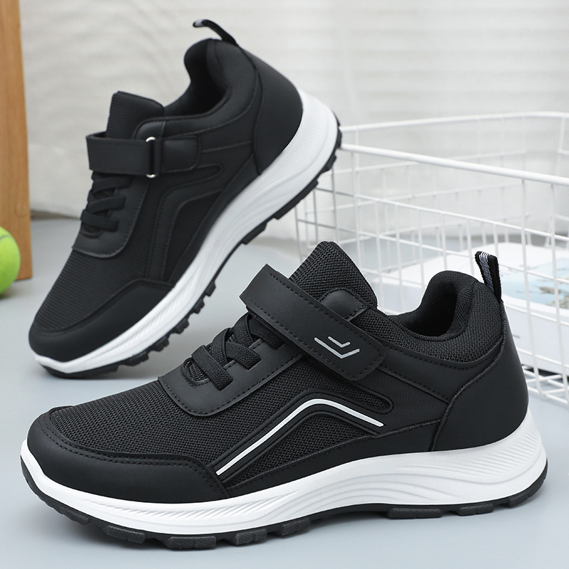Soft-soled comfortable sports shoes for men, middle-aged and elderly people, walking shoes, versatile couple dad shoes, Velcro style casual shoes full figure