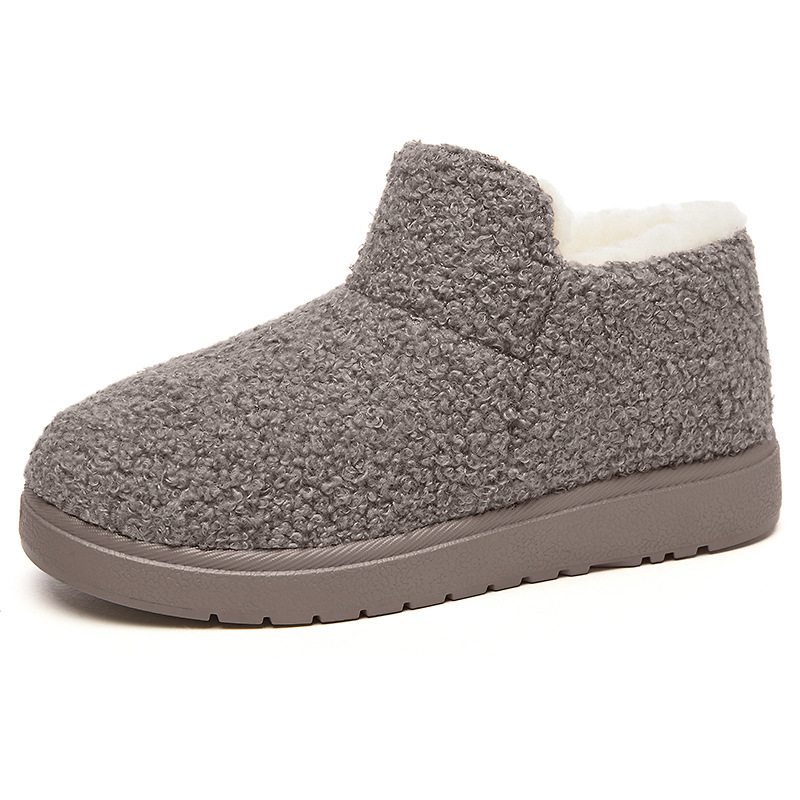 Women's shoes, cotton shoes, cross-border versatile snow boots, fleece and thickened warm cotton boots, TEMU women's boots, casual home short boots Item Picture