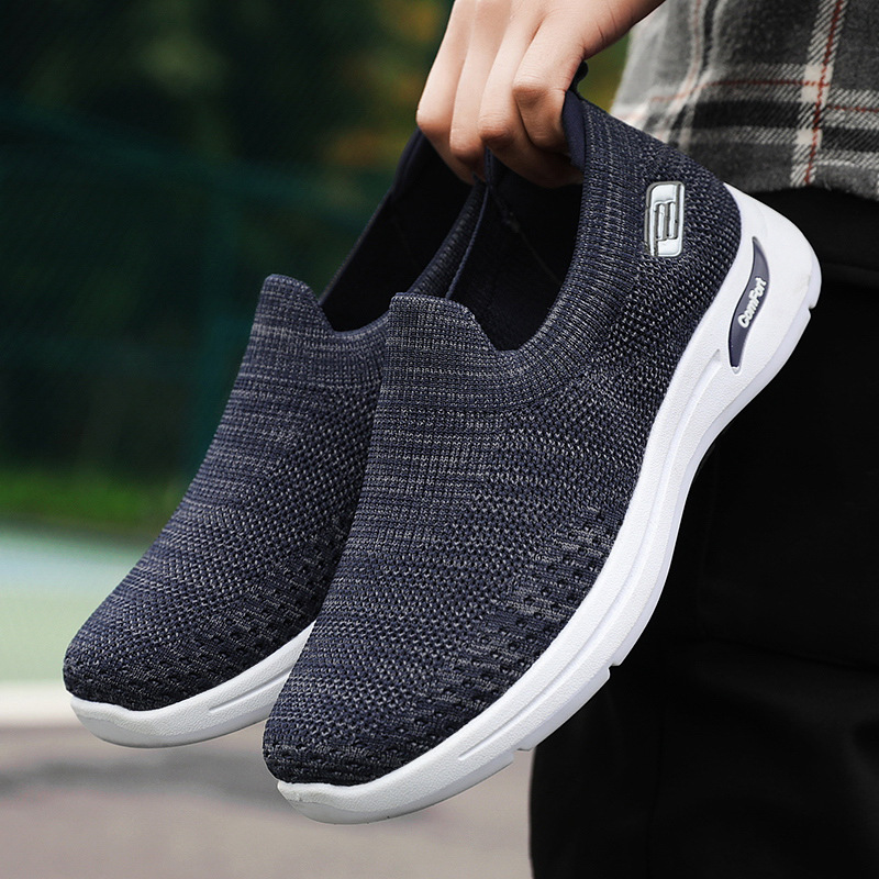 Men's shoes for foreign trade, casual shoes for one foot, breathable and non-smelly feet, dad shoes, men's shoes for middle-aged and elderly people details Picture