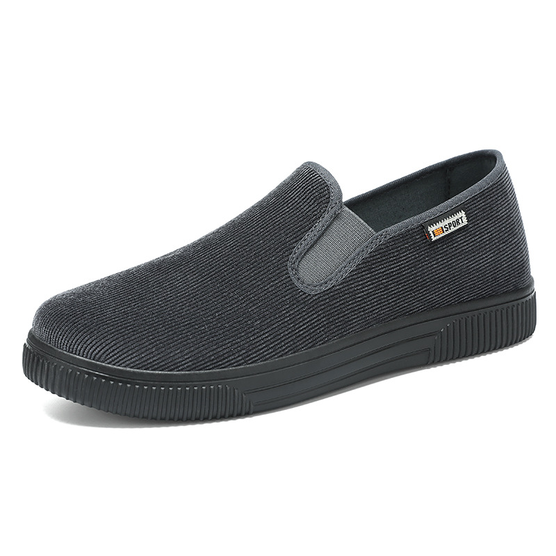 New summer men's shoes for men, no smelly feet, old Beijing cloth shoes, one-step men's shoes, solid color, versatile and casual shoes Item Picture