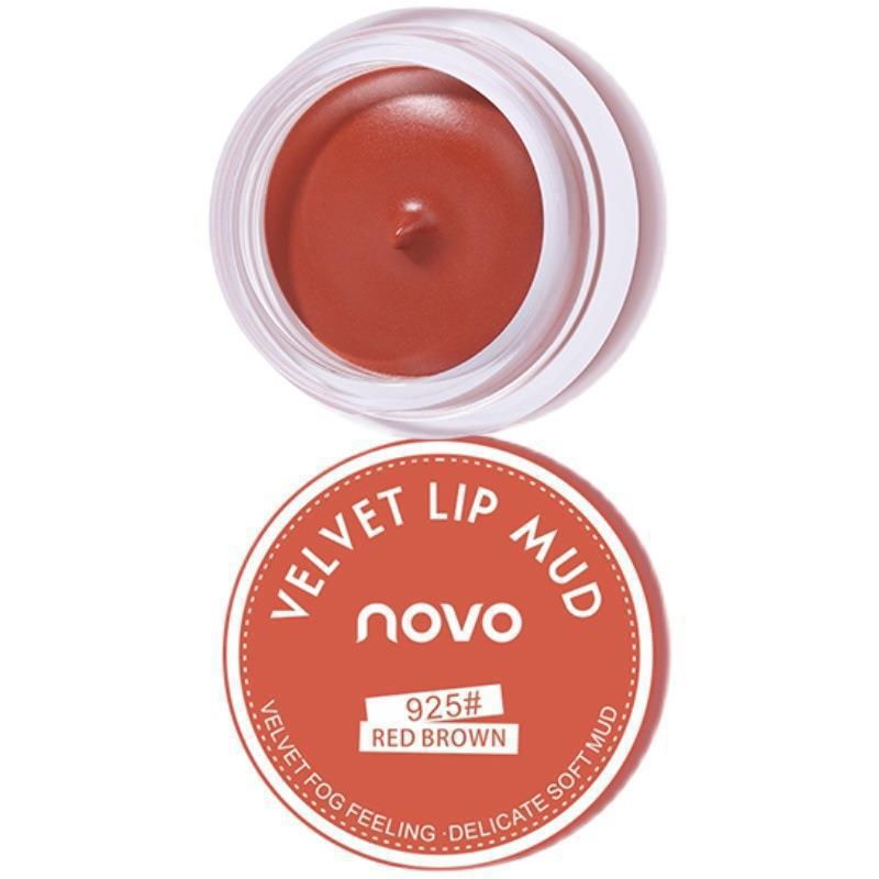 NOVO matte Jelly canned Lip gloss, velvet matte lip gloss, suitable for both lips and cheeks, can make students look fairer without makeup Item Picture