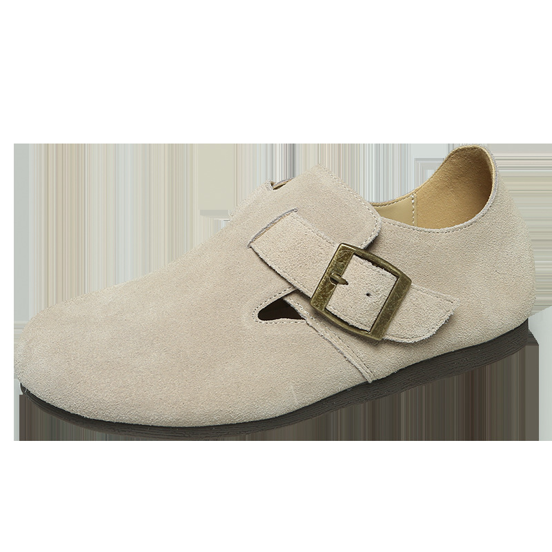 In 2023, we will introduce the new all-leather women's shoes from Boken, featuring a comfortable soft-soled and soft-top design with a calf fleece texture Item Picture