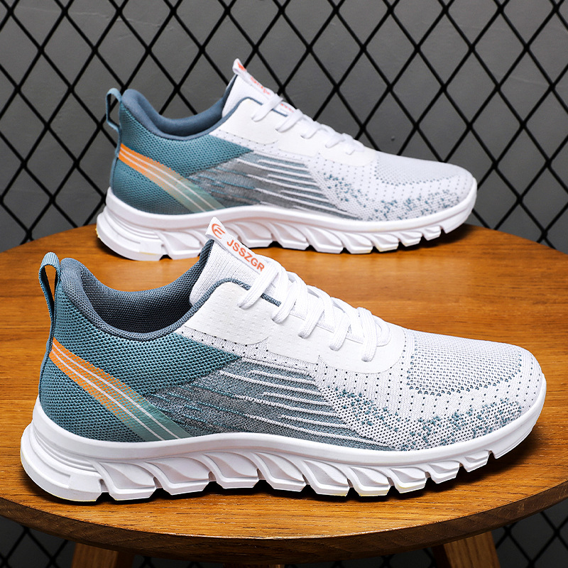 sneakers for men's spring new style foreign trade men's shoes, lace-up running shoes, fashionable and trendy sports shoes for men details Picture