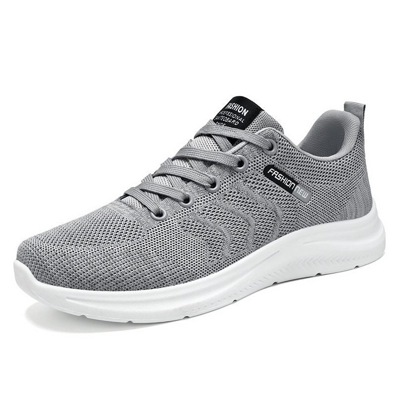 Men's sports shoes, breathable and non-smelly feet, mesh shoes, soft-soled and not tiring feet, running shoes, versatile single shoes, flying woven shoes Item Picture