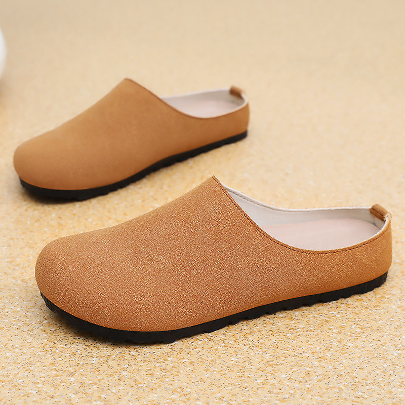 Summer casual shoes for women, dopamine-colored Burken shoes, soft-soled, not tiring to the feet, half-flat shoes Specification drawing