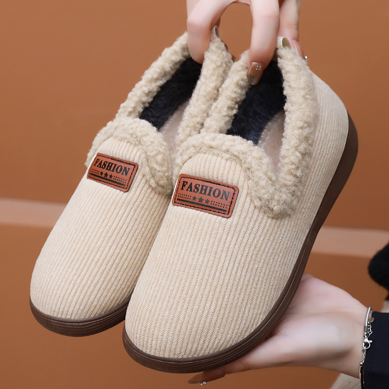Women's shoes, women's cotton shoes, winter cold-proof and warm snow boots, fleece and thickened women's cotton boots, one-foot women's ankle boots Specification drawing