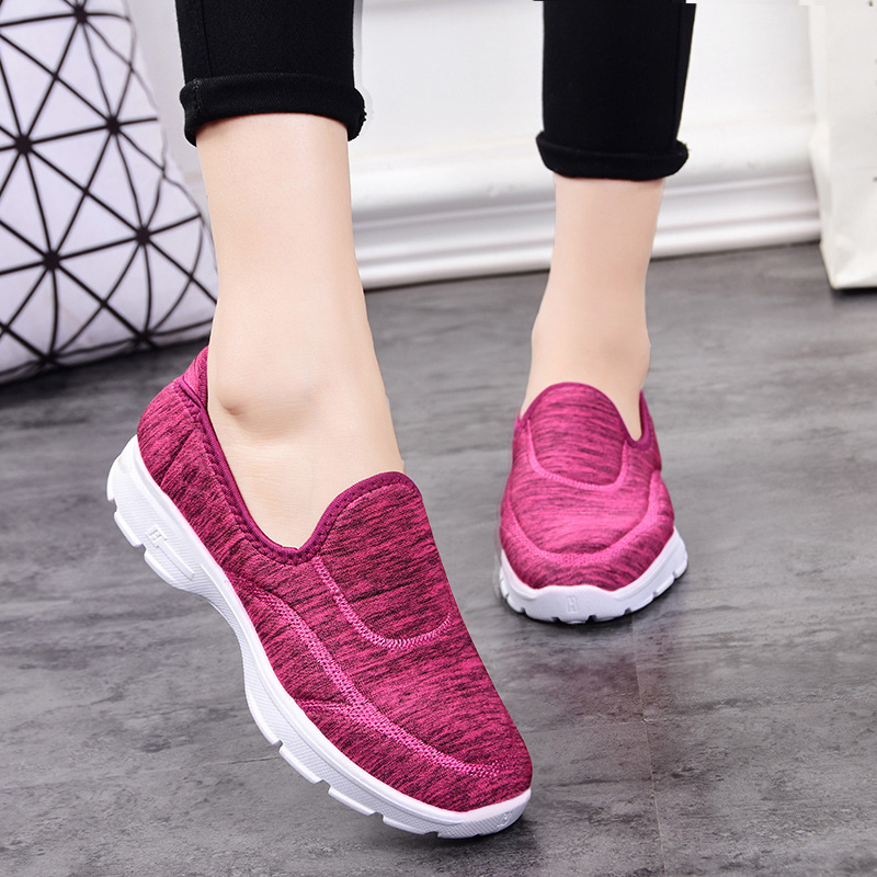 Women's casual shoes, unisex single shoes, one-step lazy shoes, soft-soled large-sized mom shoes, breathable women's shoes Specification drawing