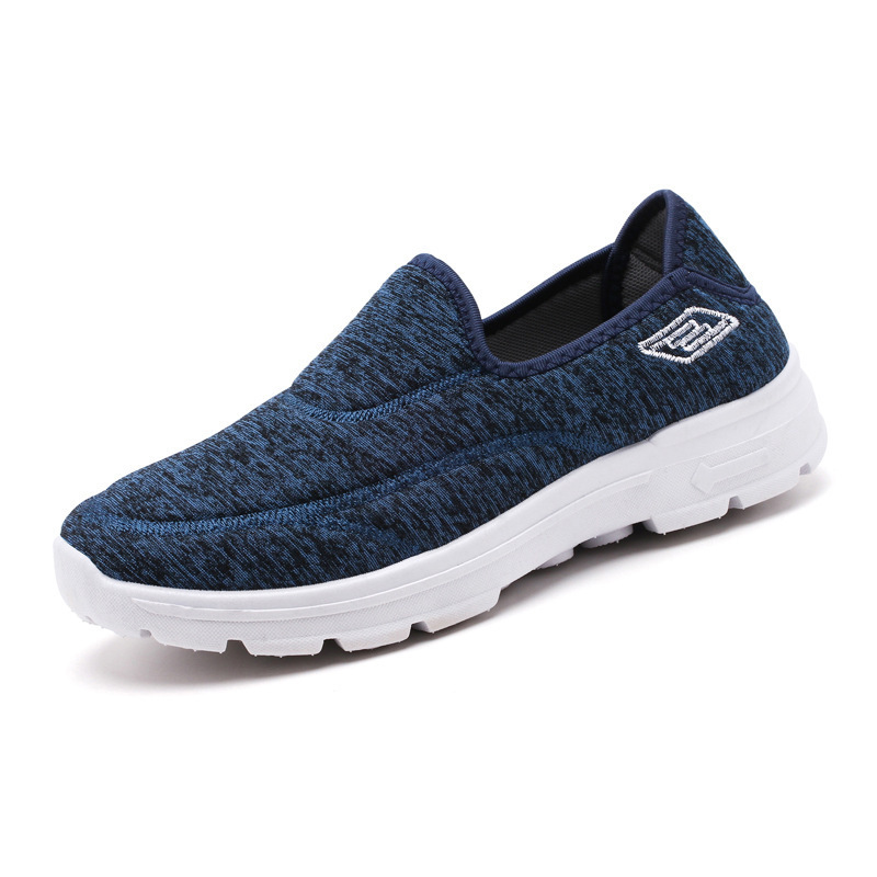 Men's casual shoes, versatile old Beijing cloth shoes, unisex single shoes, soft-soled, comfortable walking shoes, shallow-mouthed men's shoes Item Picture