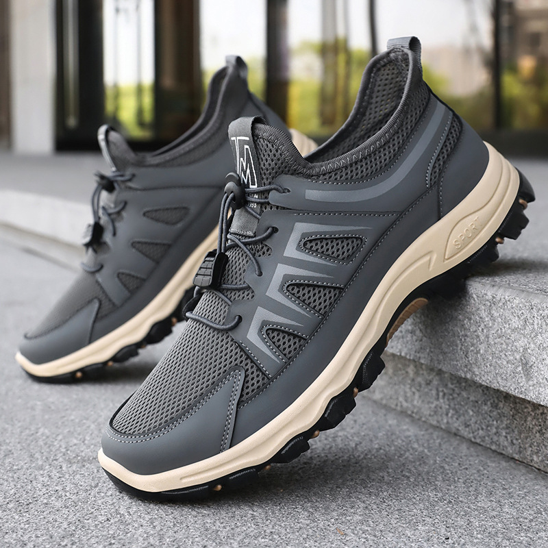 Men's shoes, sports shoes, breathable and non-stuffy, mesh shoes, cross-border fashionable and versatile, single shoes, soft-soled and comfortable, running shoes consignment Specification drawing