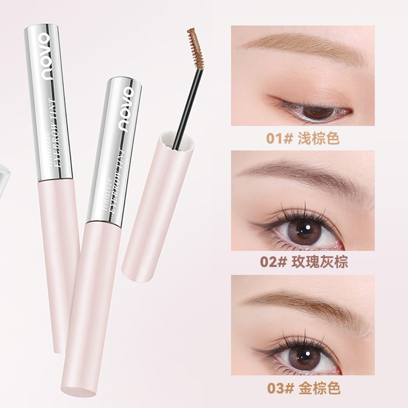 NOVO Soft Mist Setting Ultra-Fine Eyebrow Dye Cream: Each strand is extremely fine, soft mist wild eyebrow, full and three-dimensional, without smudging makeup Specification drawing