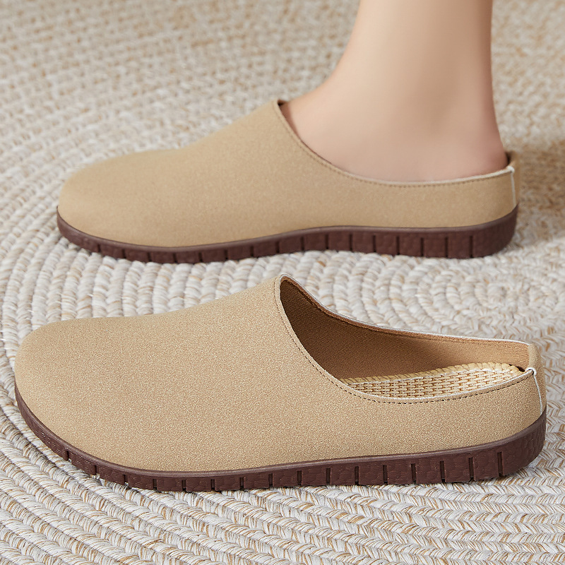 Women's shoes with toe caps and half-slippers, new summer style lazy shoes, versatile, one-step Burken shoes, women's slippers, comfortable and casual shoes Application Scenario