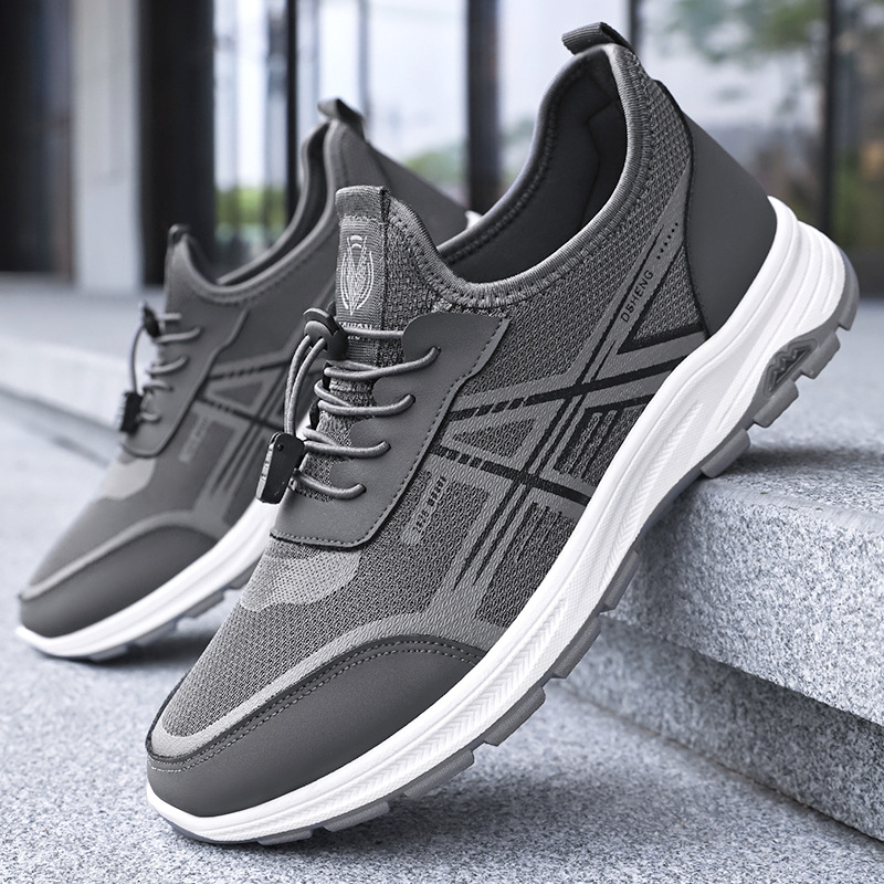 New men's sports shoes, single shoes, breathable and non-smelly, mesh shoes, soft-soled comfortable running shoes, lightweight shoes for men full figure