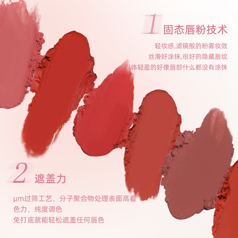 NOVO Velvet Matte Lipstick: Non-fading, non-staining, soft focus, long-lasting, matte powder wholesale Specification drawing