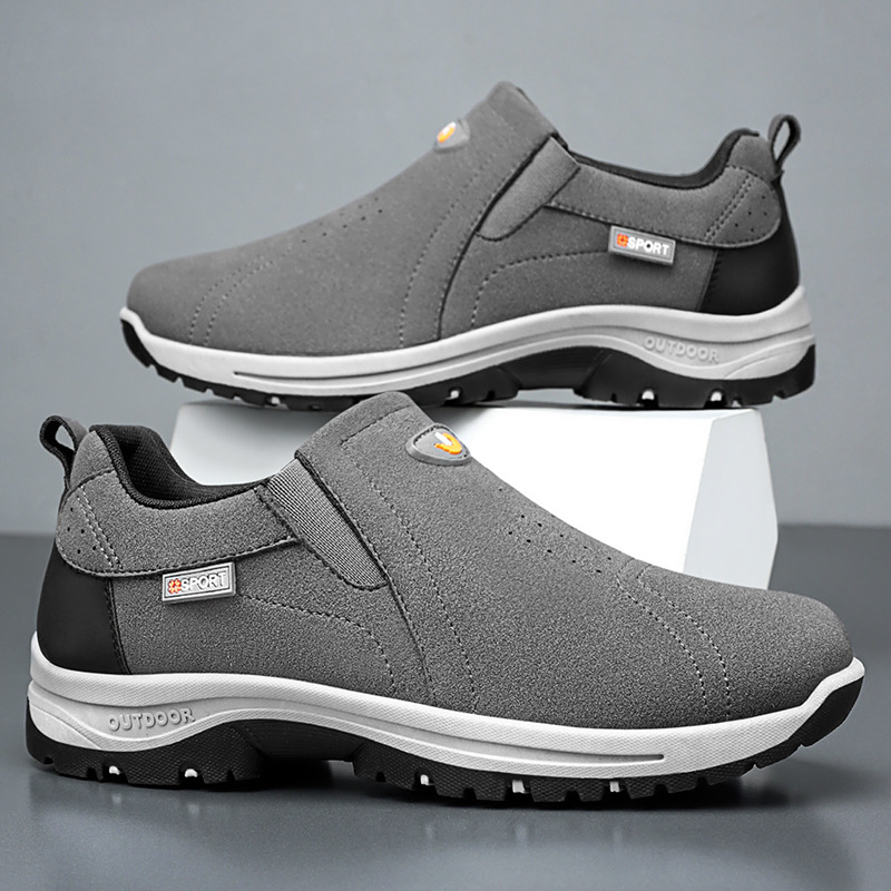 Men's sports shoes, large-sized breathable and non-smelly, single shoes, soft-soled walking shoes, one-step men's shoes, versatile casual shoes details Picture