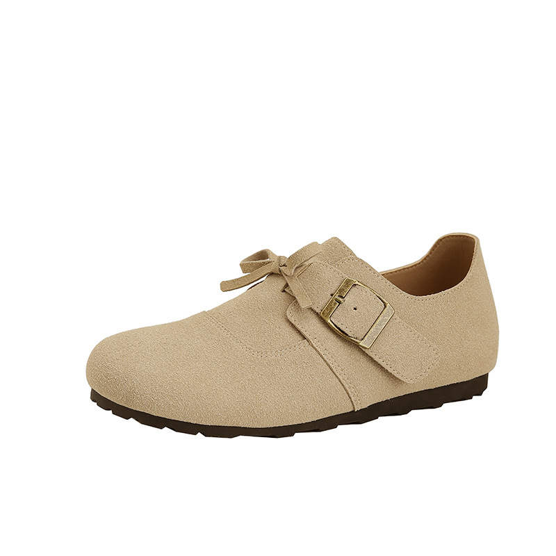 Retro Burken shoes for women's outerwear in the 2024 autumn new style, a lazy person's one-step flat and anti-slip single shoe that is a popular and versatile choice Item Picture