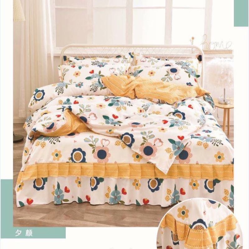 四件套床上用品春秋宿舍家用床单被套枕套纯棉