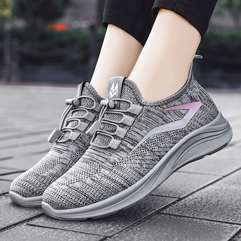 Solid color versatile women's casual shoes, cross-border shoes, wholesale of women's shoes for export, breathable sports shoes for women details Picture