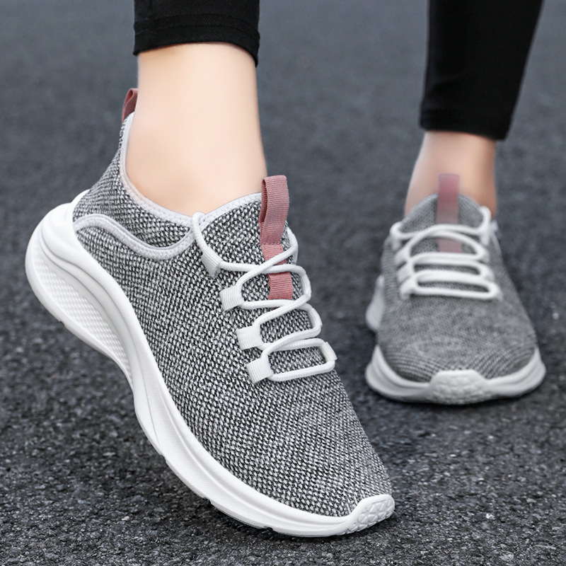 Women's sports shoes, breathable mesh shoes, soft-soled, comfortable and casual shoes, not stuffy feet, mesh shoes, fashionable and versatile single shoes Specification drawing