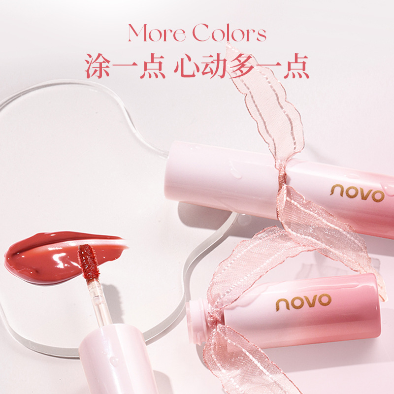 NOVO Water Light Ribbon Lip Gloss Glass Lip Gloss, smooth and non-sticky mirror surface, student bestseller, natural whitening, affordable wholesale full figure