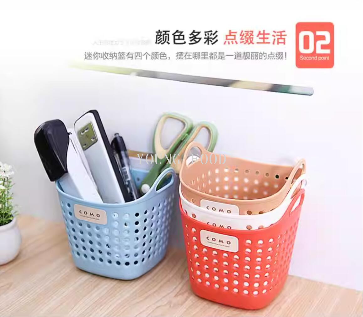 包邮！日本进口商品塑料制品创意百货INOMATA方形迷你收纳篮 白色详情16