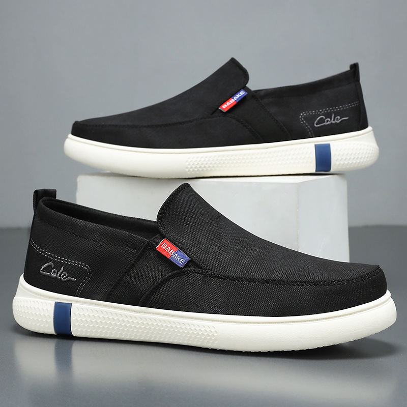 Men's shoes, old Beijing cloth shoes, breathable and non-smelly, soft-soled cloth shoes, one-step dad shoes, versatile casual shoes for men full figure