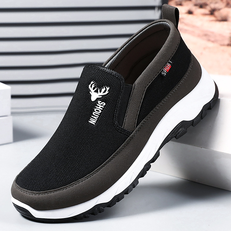Men's spring new round toe old Beijing cloth shoes, ultra-light soft-soled comfortable casual shoes factory direct sales and consignment details Picture