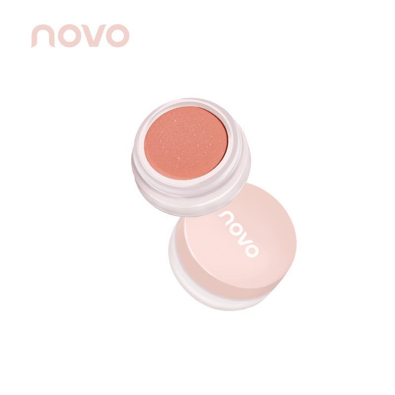 NOVO Blush Mud Cream for natural, supernatural, pure and cute cheeks, blue and purple for contouring and brightening, Blush powder for natural, student enthusiasts Item Picture