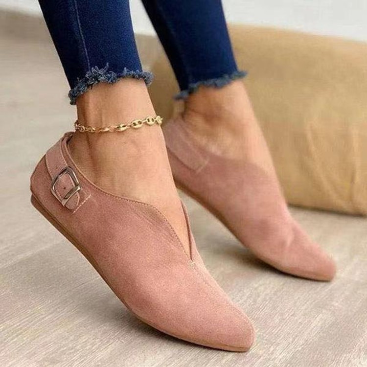 Summer 2021 new women's shoes for export, European and American cross-border flat pointed-toe casual single shoes, low top, large size 43 Application Scenario