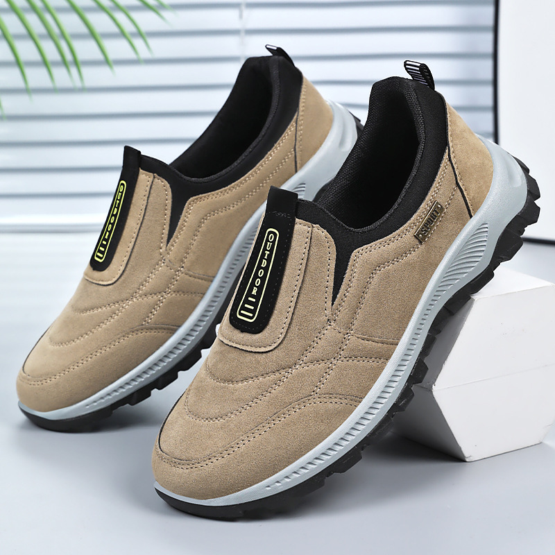 Men's casual shoes, cross-border trade men's shoes, breathable and odorless, single shoes for one foot, dad's shoes, versatile men's shoes full figure