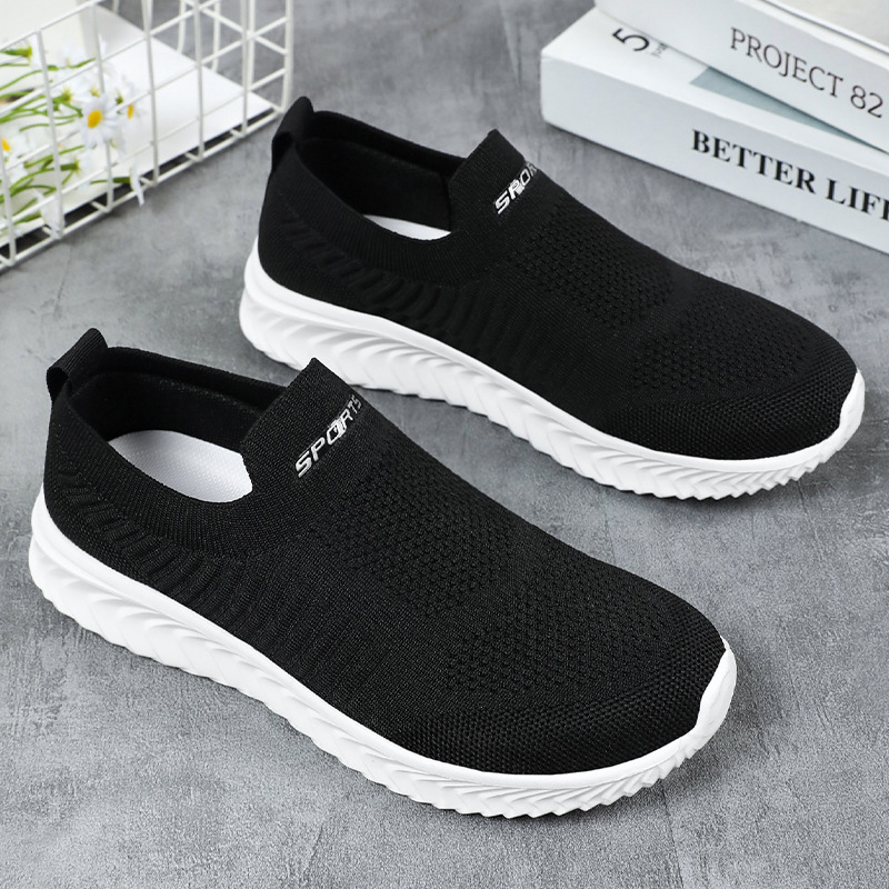 Women's cross-border trade shoes, lightweight EVA casual shoes, soft soles not tiring to the feet, flying woven single shoes details Picture