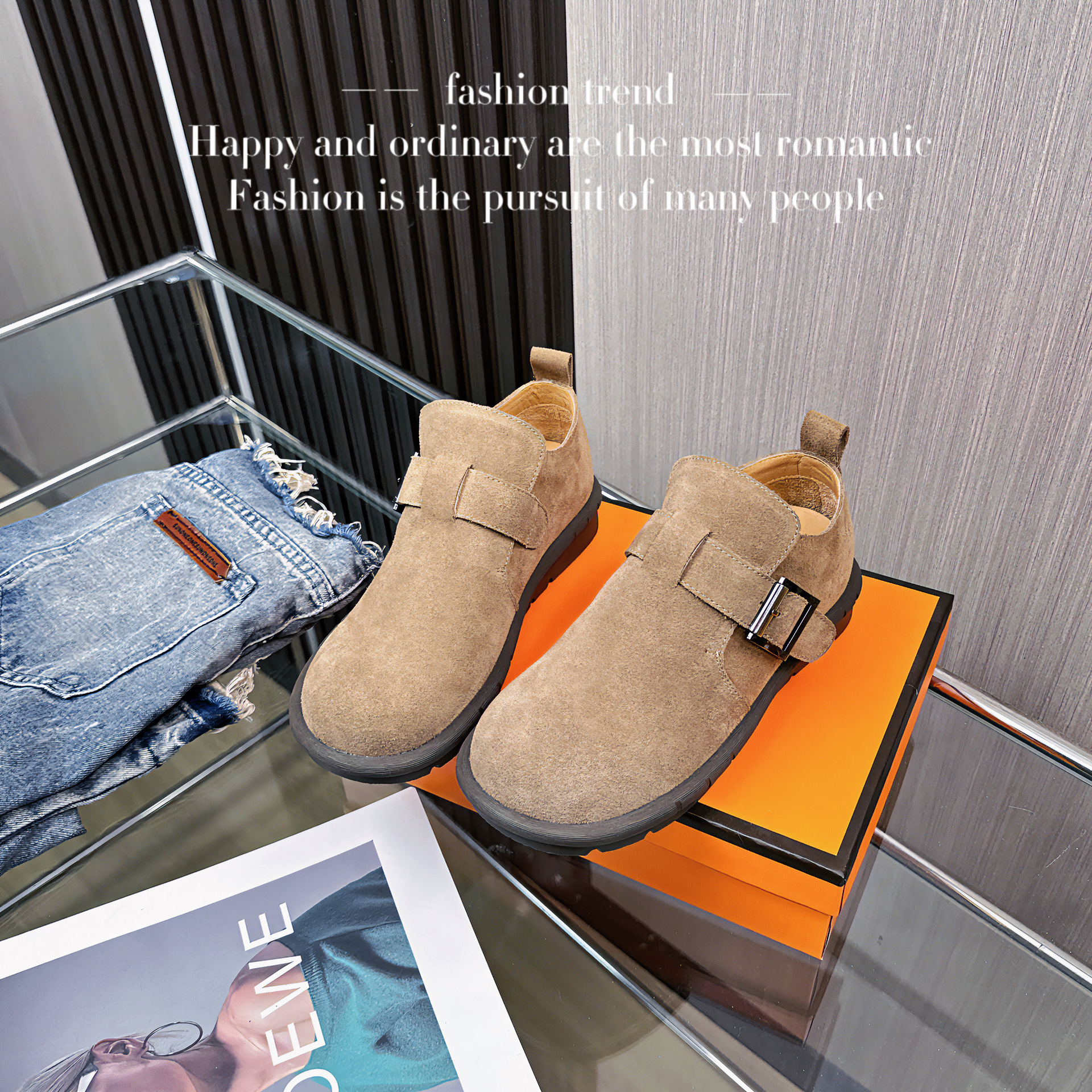 Women's 2023 new style of all-in-one sheepskin and fur snow boots, short, fleece and thickened Boken shoes for winter Application Scenario