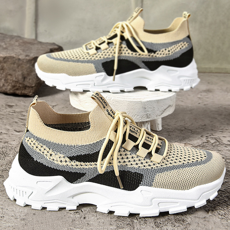 Women's shoes, versatile cross-border large-sized casual shoes, breathable single shoes, thick-soled height-increasing shoes, dad shoes Application Scenario