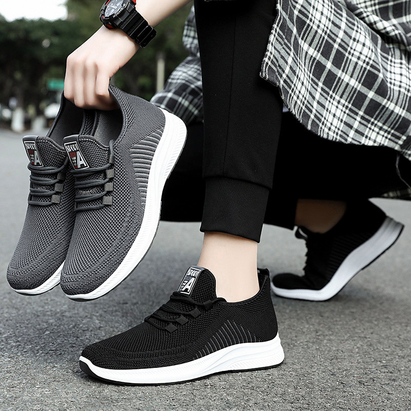 Men's private domain gift shoes, middle-aged and elderly dad shoes, casual shoes, breathable single shoes, solid color, versatile men's shoes Specification drawing