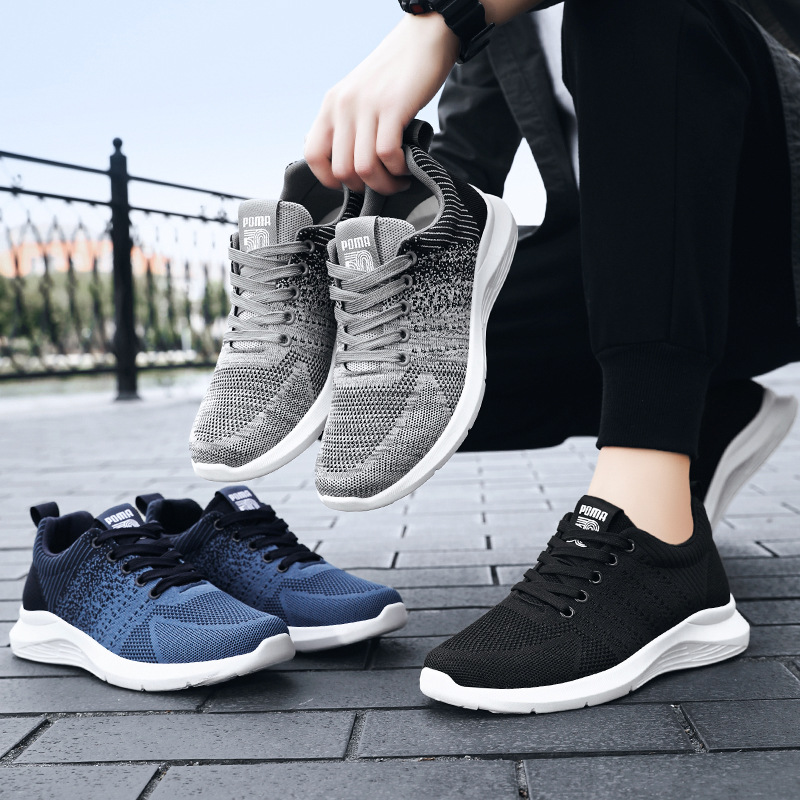 New men's shoes for foreign trade, wholesale casual breathable running shoes, trendy sneakers, men's sports shoes Application Scenario