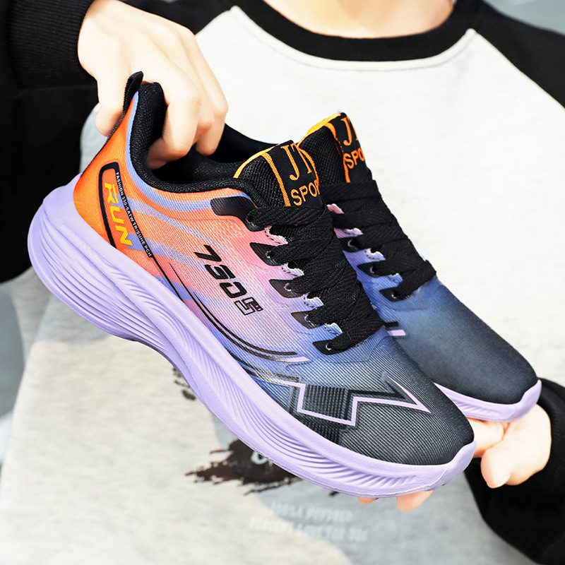 Women's summer breathable casual sports shoes, soft-soled lightweight running shoes, unisex couple running shoes, net shoes Specification drawing