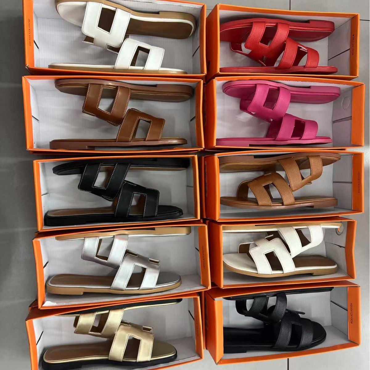 Large size 43 export trade cross-border one-shoulder sandals, women's summer outerwear flat sandals, Thai seaside travel beach shoes full figure