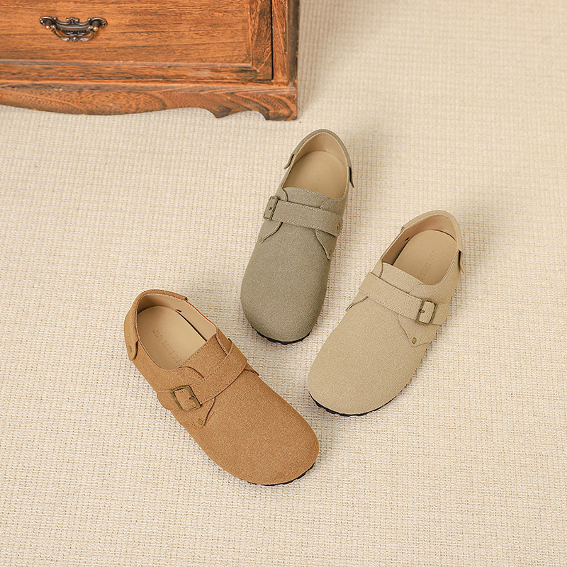 The new Spring/Autumn 2024 collection of Boken women's casual shoes is a versatile, soft-soled, soft leather, comfortable and lazy single shoe full figure