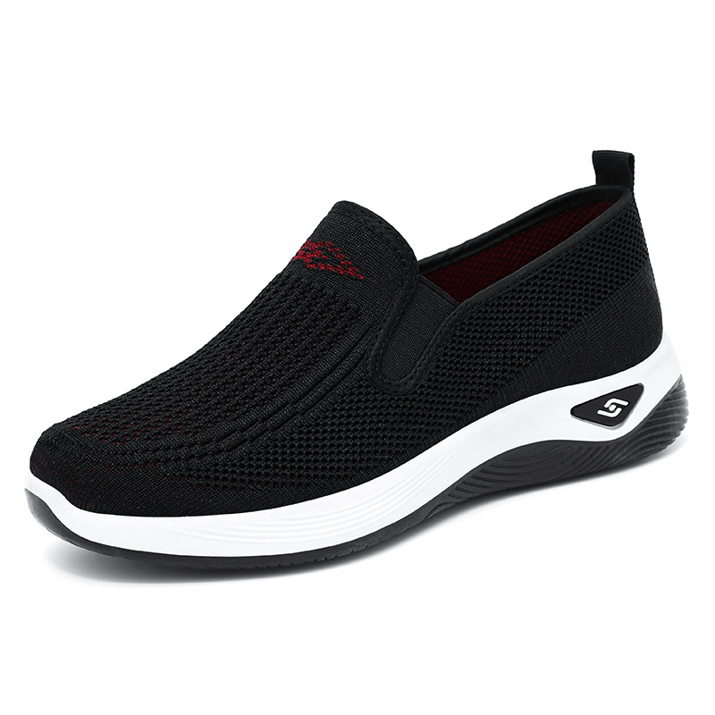 Women's cross-border large-sized women's shoes, single shoes, breathable casual shoes, one-foot shoes for middle-aged and elderly mothers, old Beijing cloth shoes Item Picture