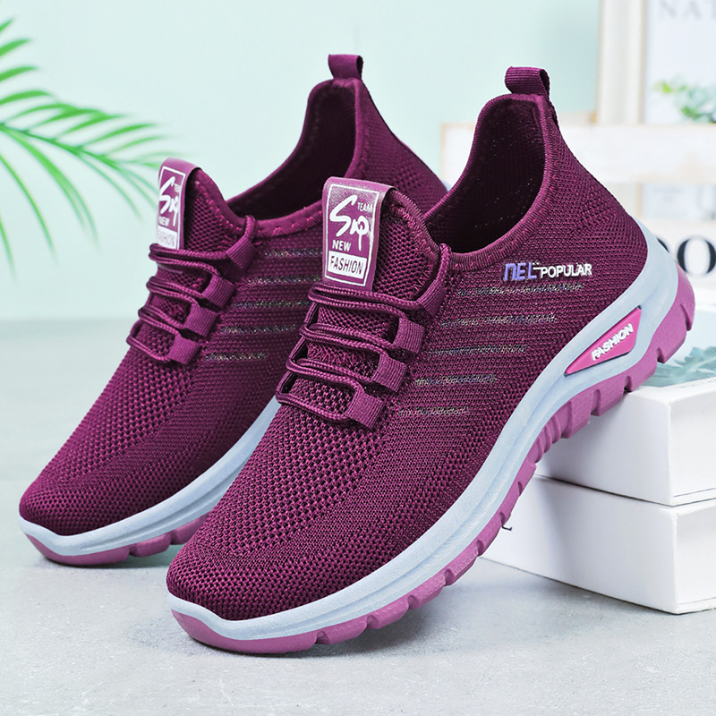TEMU women's shoes Cross-border casual shoes solid color versatile mom shoes unisex single shoes Private domain gift shoes details Picture